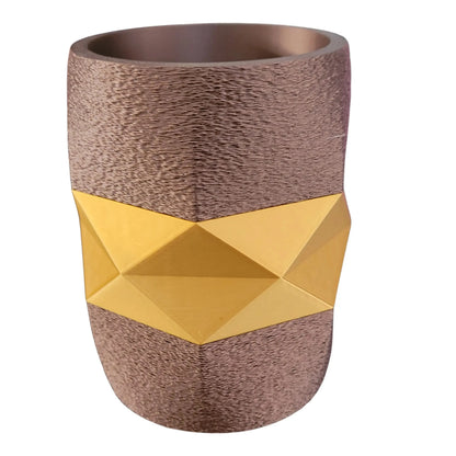 Pot à crayon 3D personnalisable rond et facette BEN-J-3DCREA