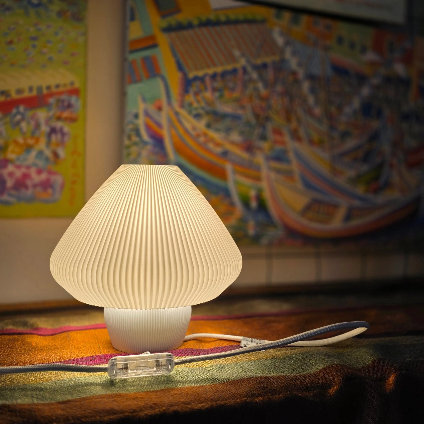 Lampe à Poser « Mushroom » — Silhouette Rétro