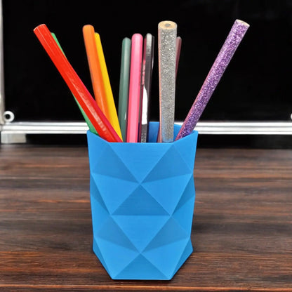 Pot à crayon à facette – Design Moderne et Durable – Fabrication Artisanale Française BEN-J-3DCREA