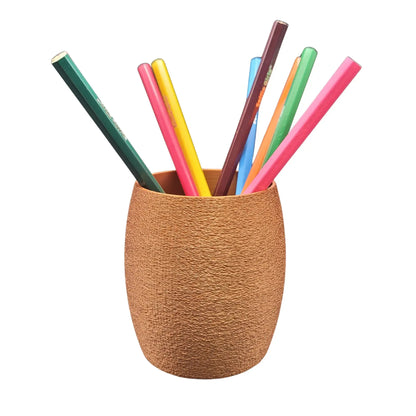 Pot à crayon rond – Surface texturée | Fabrication artisanale jurassienne BEN-J-3DCREA