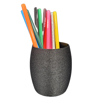 Pot à crayon rond – Surface texturée | Fabrication artisanale jurassienne BEN-J-3DCREA