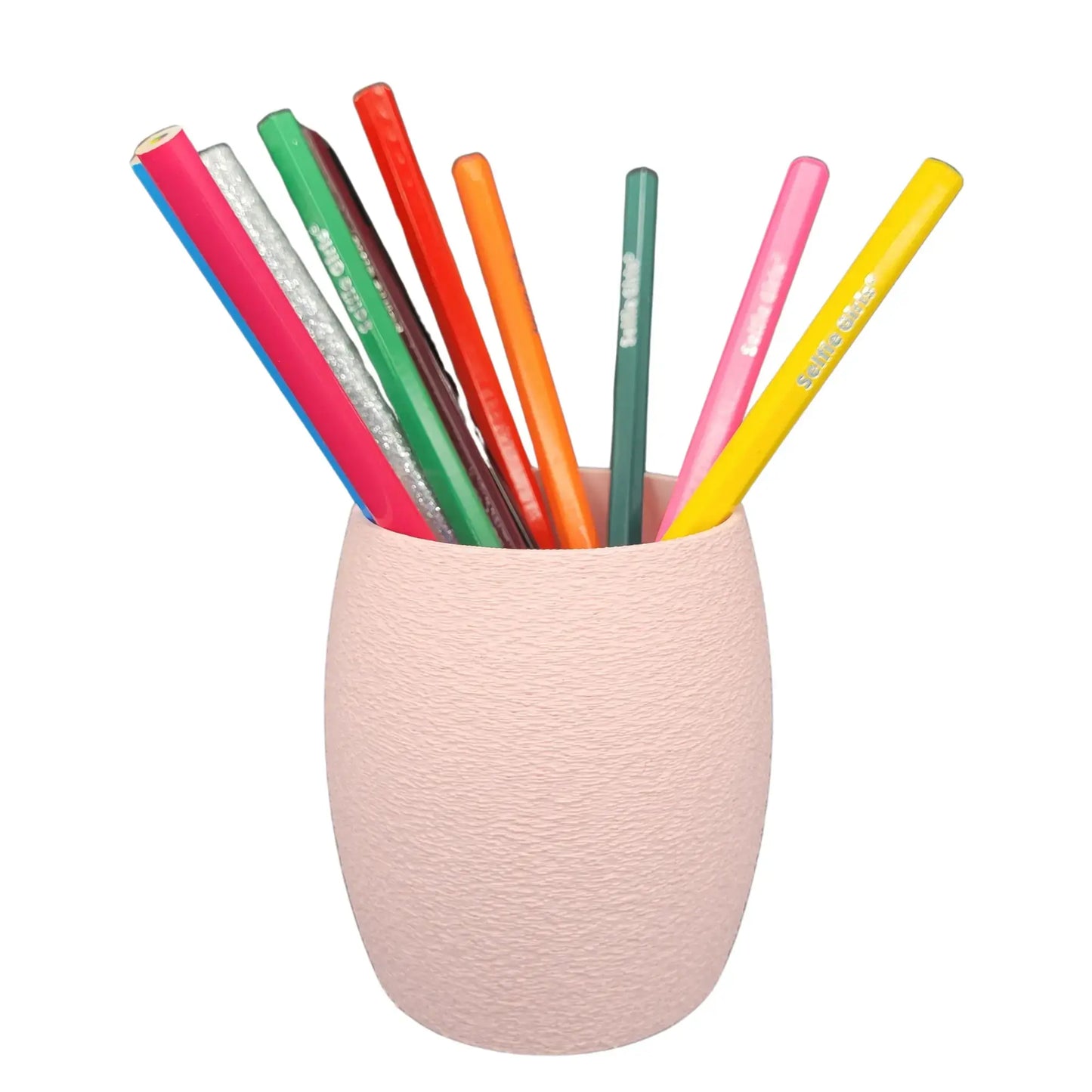 Pot à crayon rond – Surface texturée | Fabrication artisanale jurassienne BEN-J-3DCREA
